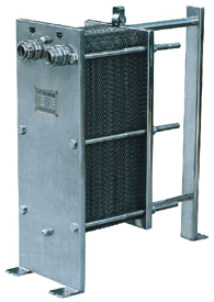Single step plate heat exchanger