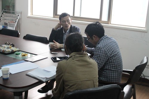 惠合與上海夾層鍋客戶洽談圖2